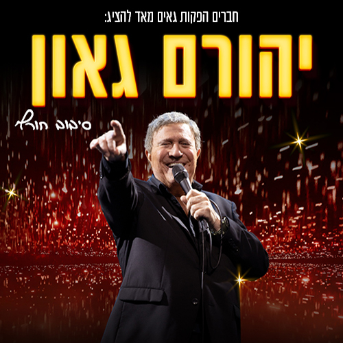 באנר יהורם גאון במופע